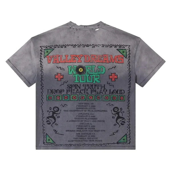 Vale Forever Valley Dreams World Tour T-Shirt Vintage Grey