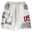 Vale Forever Valley USA Leopard Shorts White