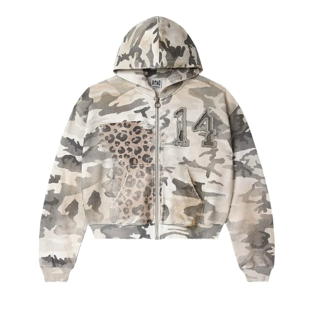 Forever Winter Camo Zip-Up Long-Sleeve Tee – Off-White Main image