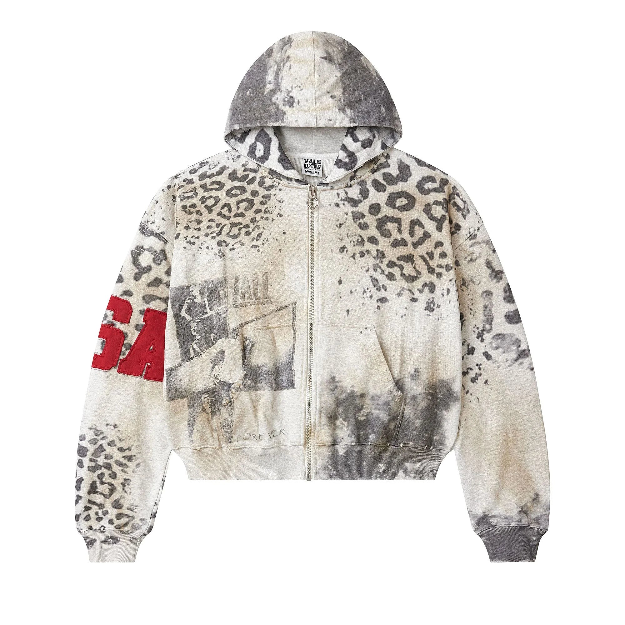 Vale Forever Cheetah Zip Up ‘Grey’ Main image