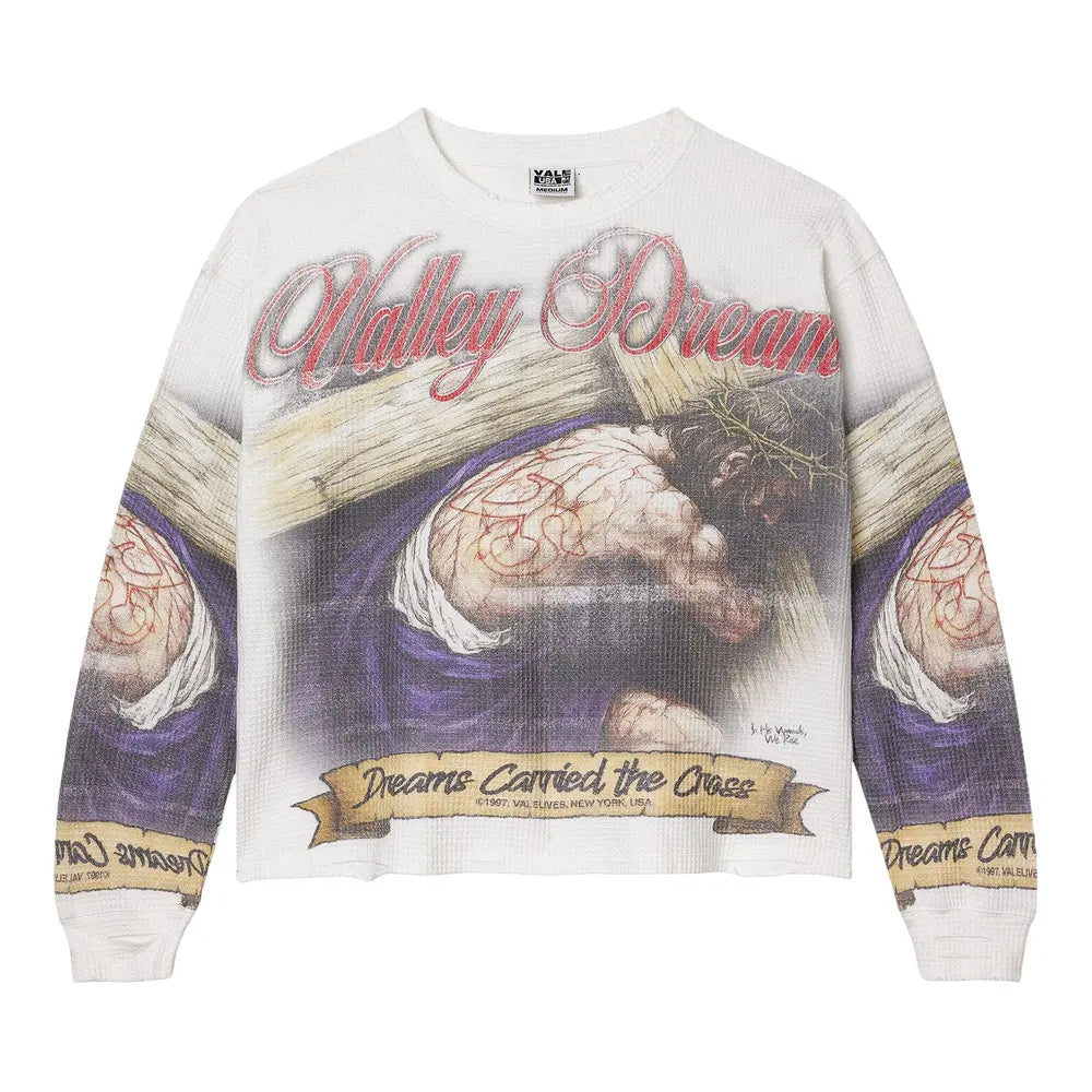 Vale Forever Valley Dreams Cross Print Sweatshirt White Main image
