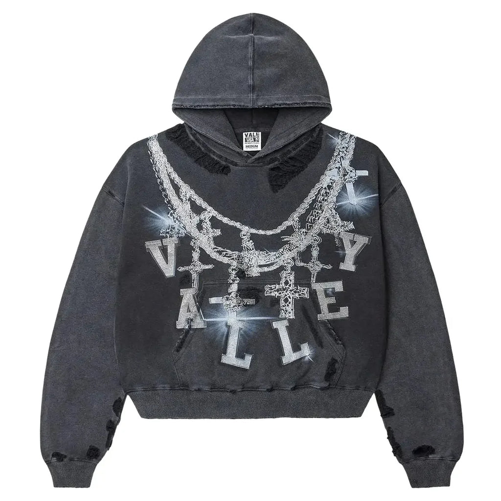Vale Forever Big Chain Luxe Hoodie Black