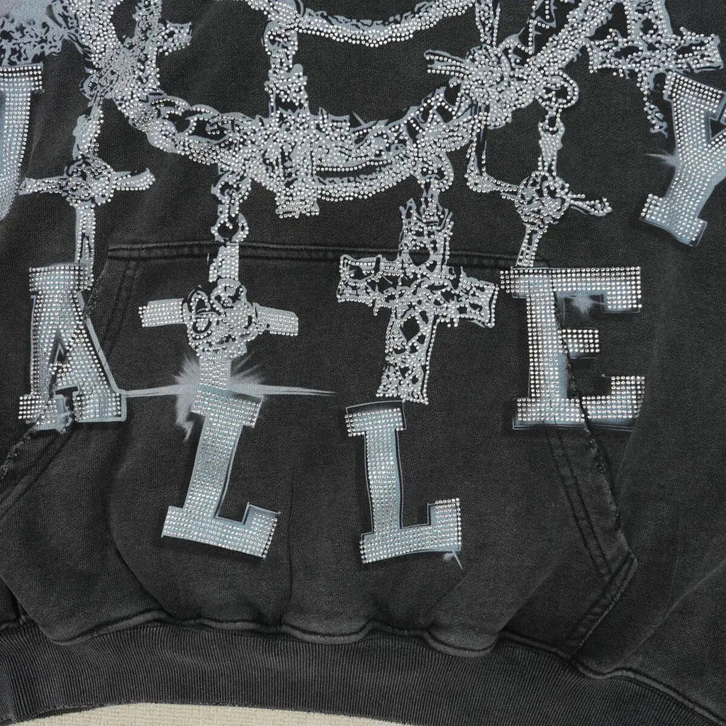 Vale Forever Big Chain Luxe Hoodie Black