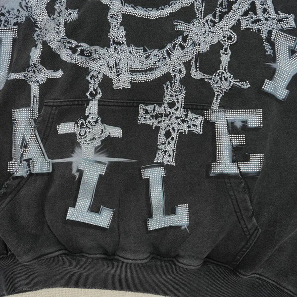 Vale Forever Big Chain Luxe Hoodie Black
