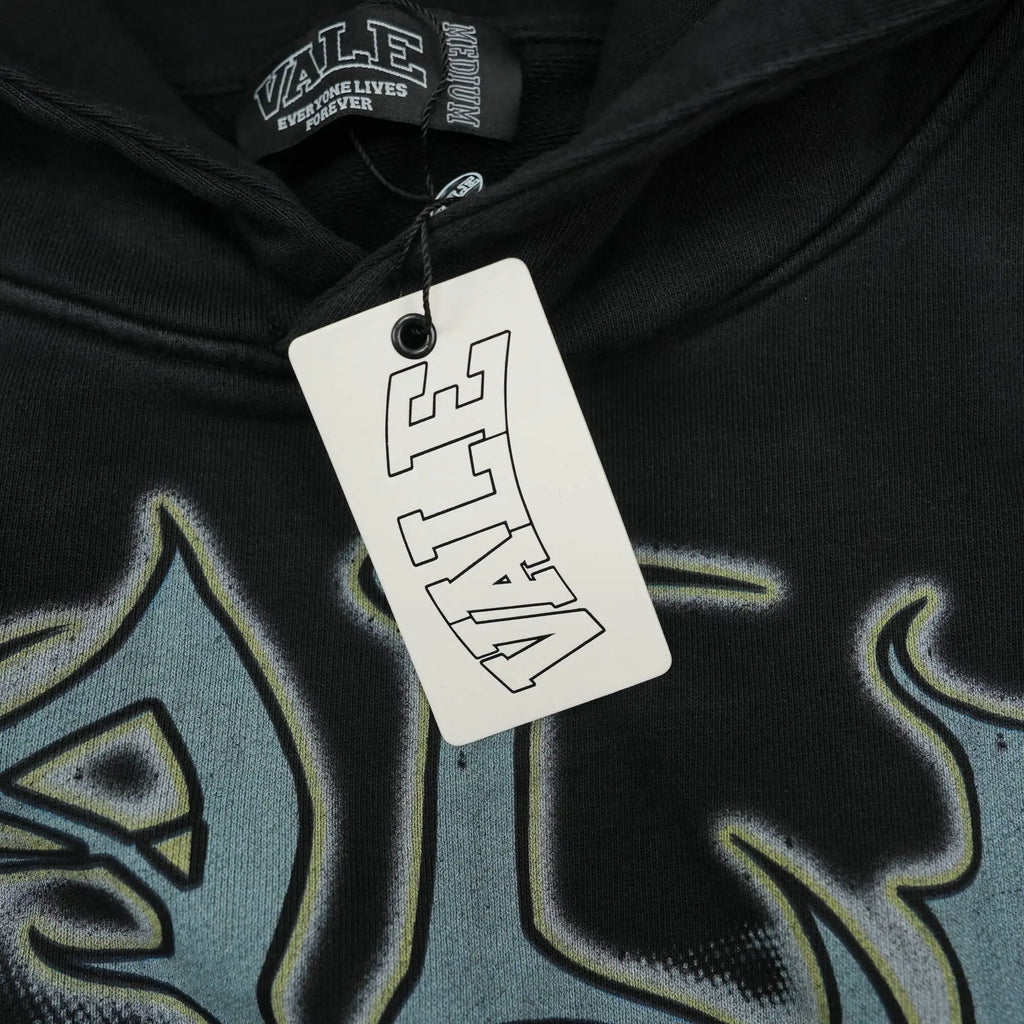 Vale Shadow Graphic Hoodie – Black