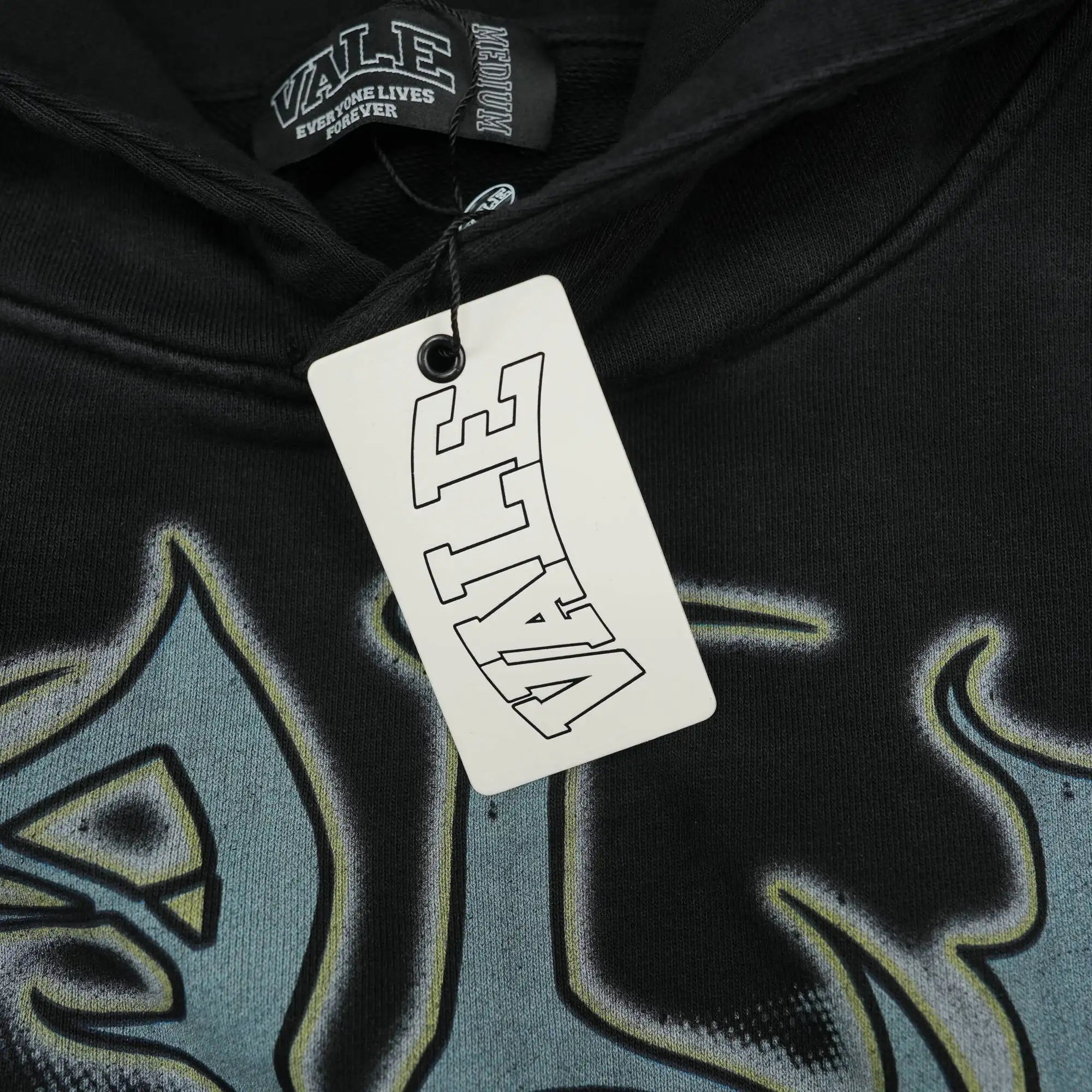 Vale Shadow Graphic Hoodie – Black