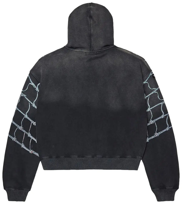 Vale Widow Graphic Zip Hoodie – Black