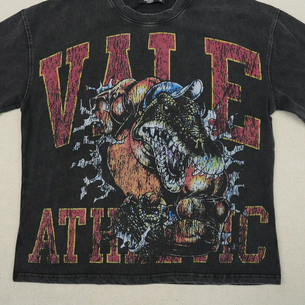 Athletic Dinosaur Tee Vintage Black