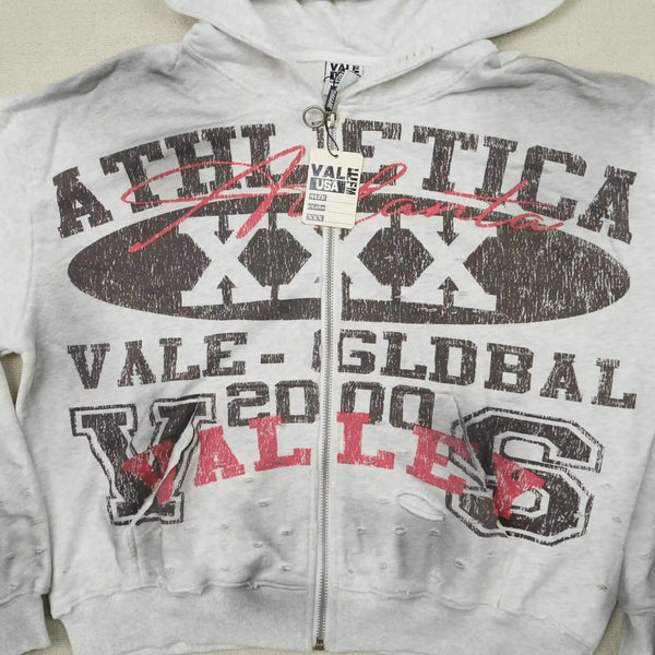 Athletica Xxx Zip Up Hoodie Grey