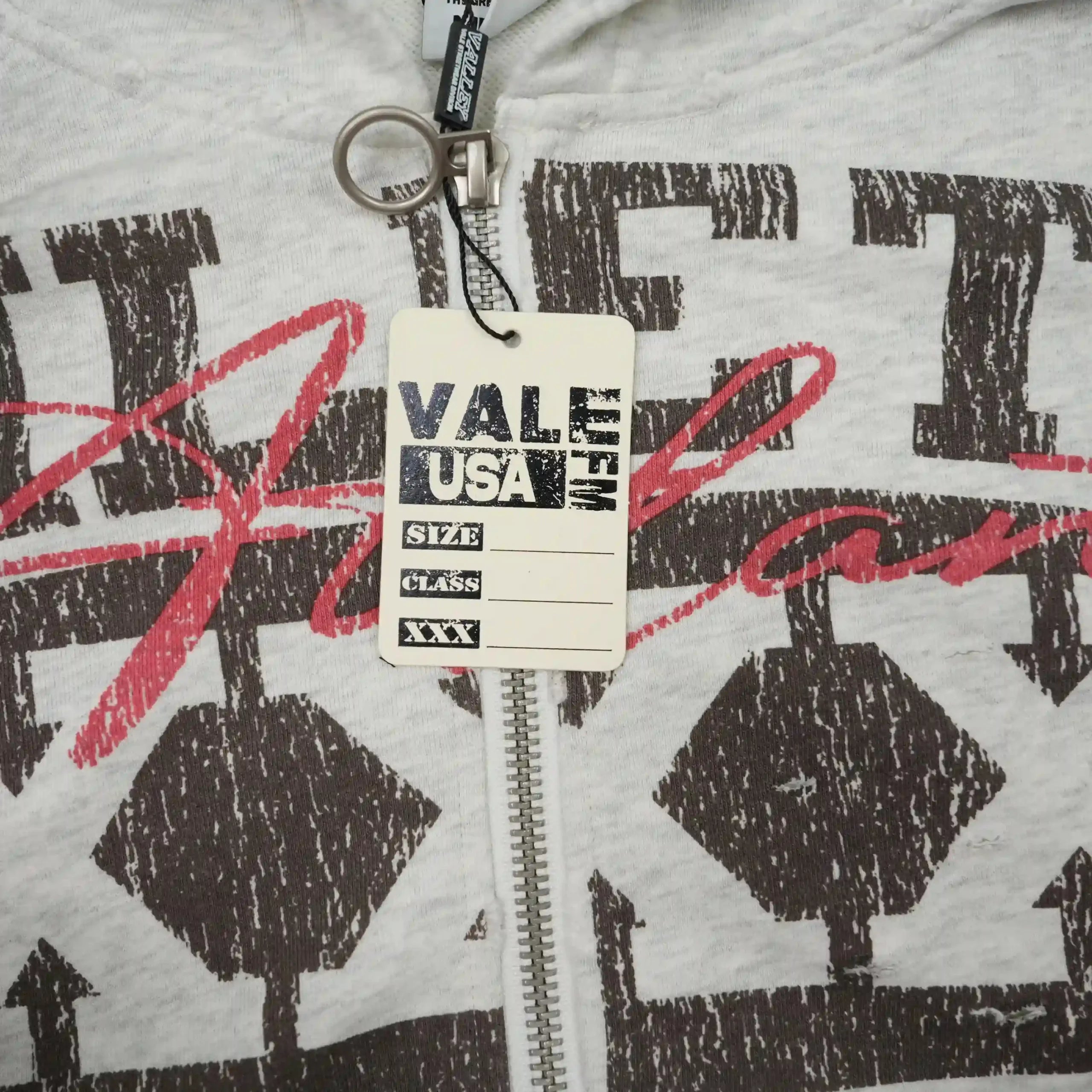 Athletica Xxx Zip Up Hoodie Grey