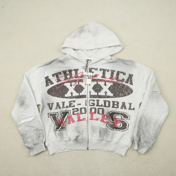 Athletica Xxx Zip Up Hoodie Grey