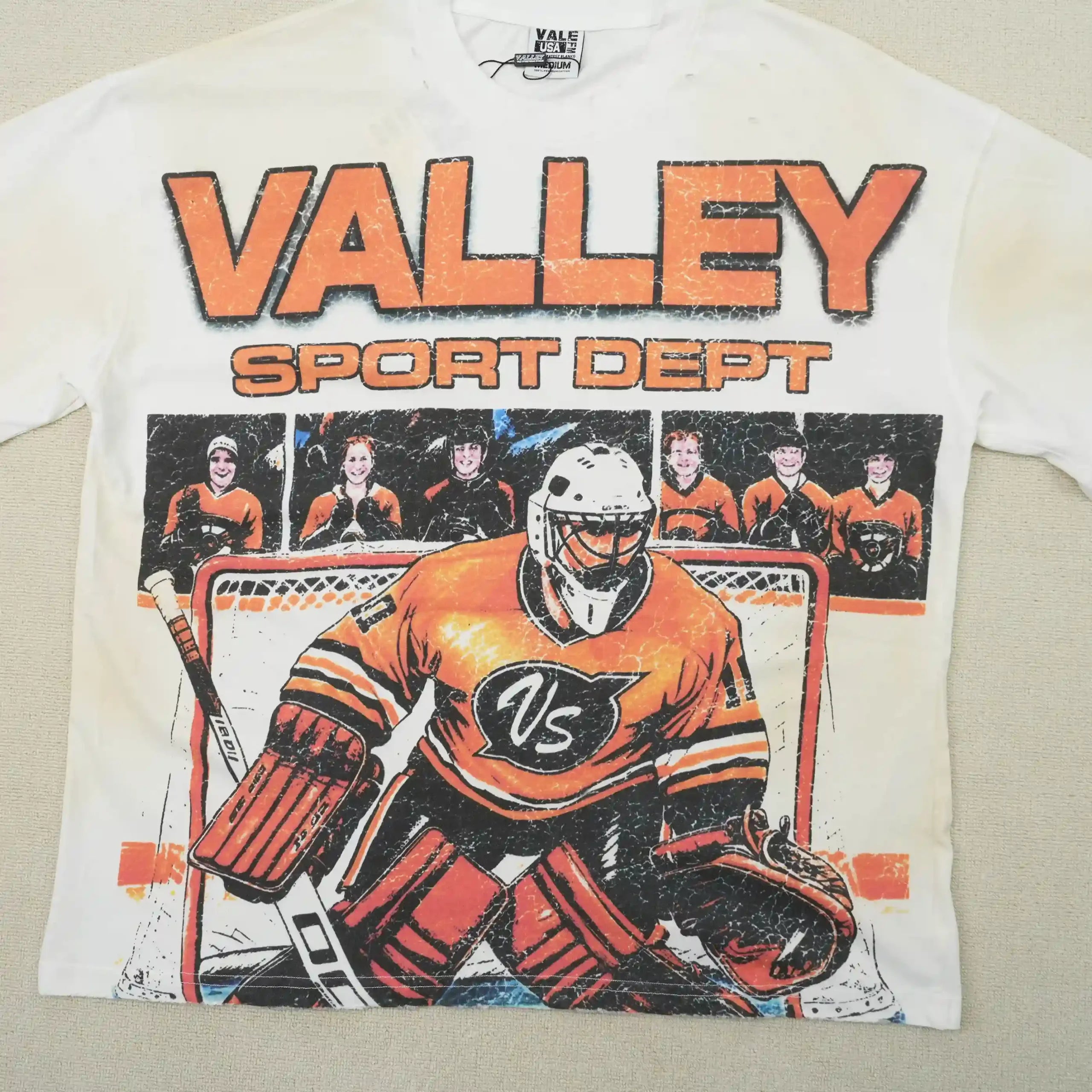 Hockey Goalie Tee Vintage White Secondary image