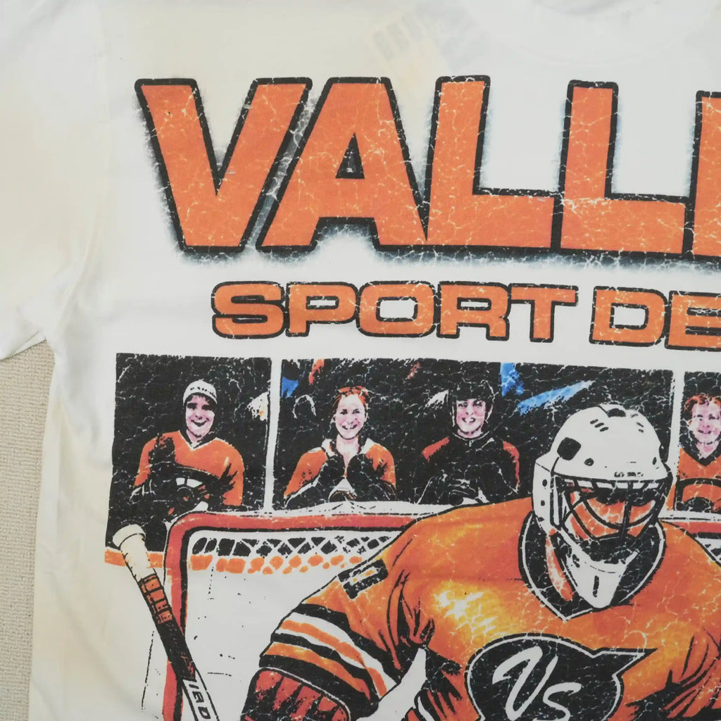 Hockey Goalie Tee Vintage White