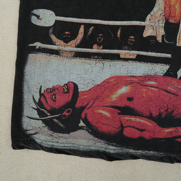 Jesus Vs Hellboy Tee Vintage Black