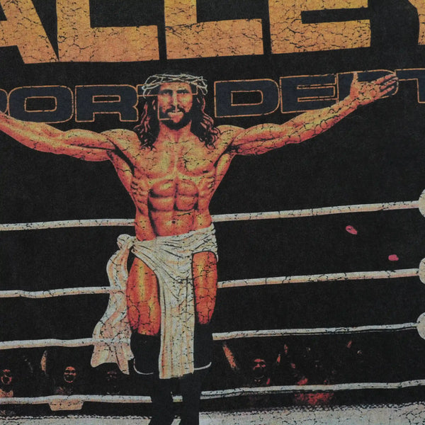 Jesus Vs Hellboy Tee Vintage Black
