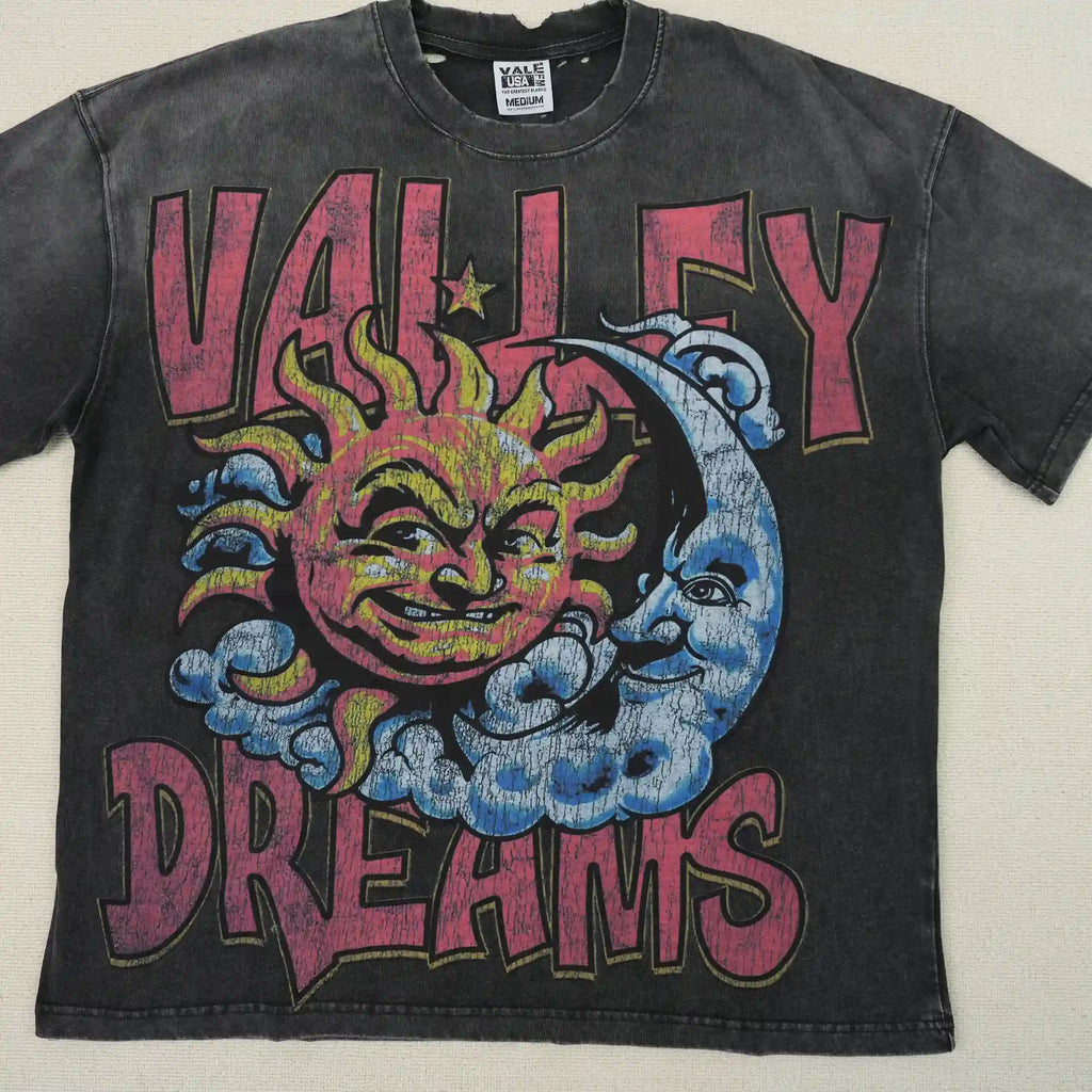 Vale Forever Thrashed Sun Tee Vintage Black