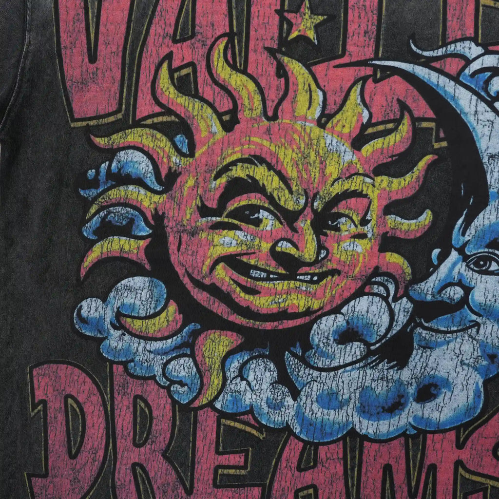 Vale Forever Thrashed Sun Tee Vintage Black