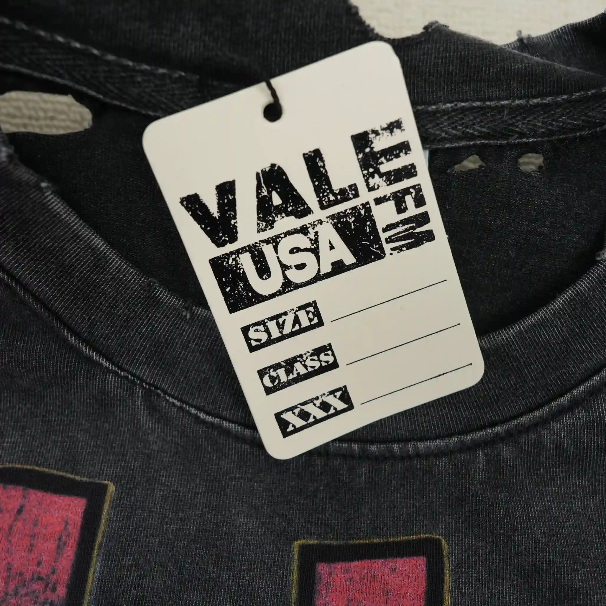 Vale Forever Thrashed Sun Tee Vintage Black